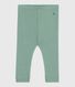 Leggings in cotone tinta unita neonato