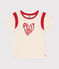T-shirt in jersey bambina ecru AVALANCHE