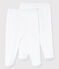 Confezione da 2 pantaloni bianchi bebè in cotone biologico bianco ECUME