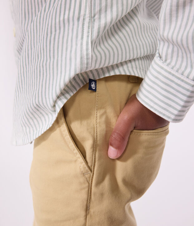 Pantaloni chino bambino beige