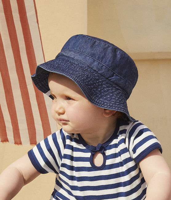 Bob bebè in denim di cotone biologico blu DENIM