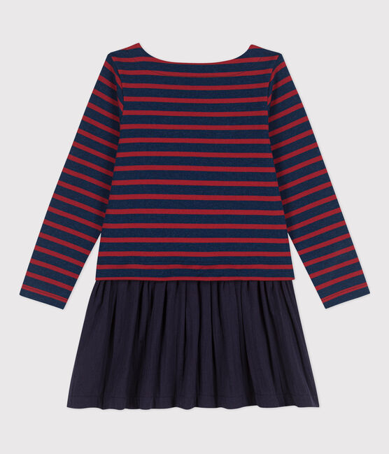 Abito a righe in cotone spesso e garza di cotone bambina LITTORAL CHINE/ STOP