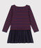 Abito a righe in cotone spesso e garza di cotone bambina LITTORAL CHINE/ STOP