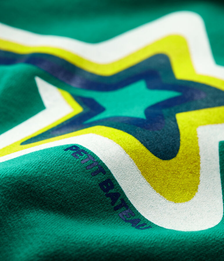 Felpa in molleton beb&egrave;. verde PIVERT