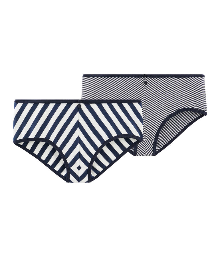 Lotto di 2 slip vita alta donna multicolore