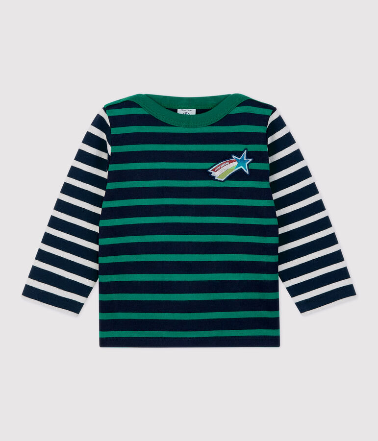 Marini&egrave;re in cotone beb&egrave;. bianco/multicolore