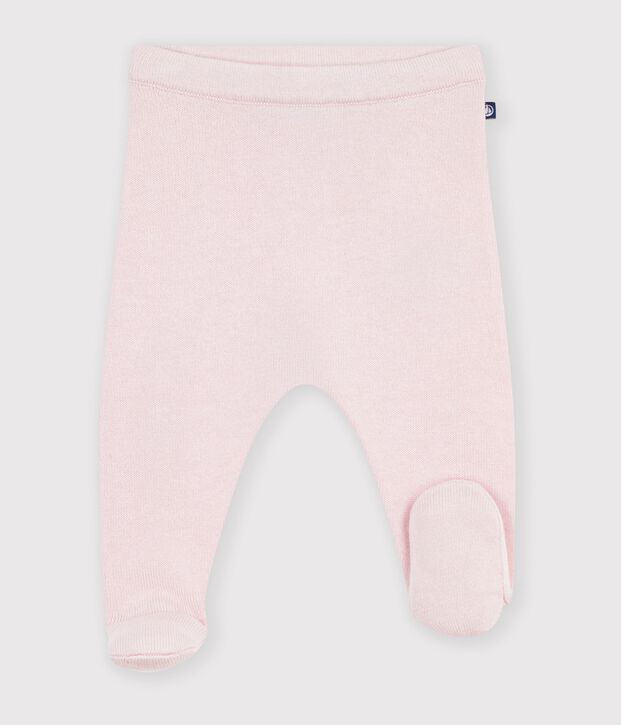 Pantaloni in maglia di lana e cotone tinta unita neonato BARELY