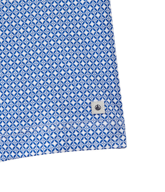 Pigiama corto bianco ECUME/blu PERSE