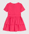 Abito a maniche corte in tela bambina rosa GLOSS