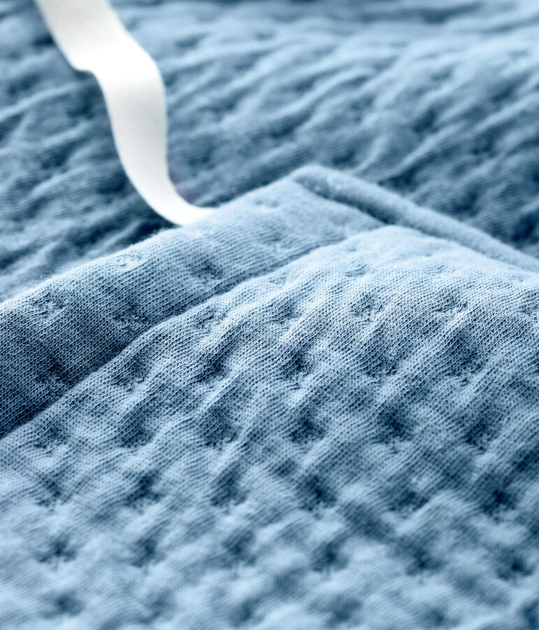 Cardigan neonata in tubique grigio