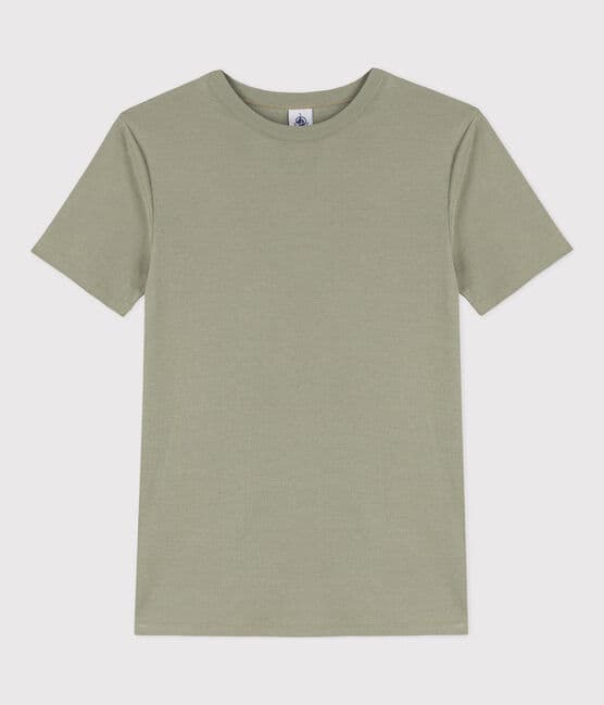 T-shirt L'ICONIQUE girocollo in cotone donna verde MARECAGE