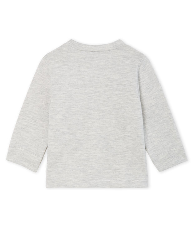 T-shirt a manica lunga beb&egrave; maschio grigio