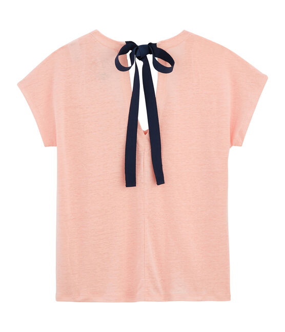 T-shirt in lino donna rosa PATIENCE