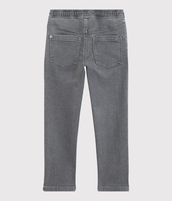 Pantalone bambino in denim taglio regular grigio GRIS