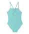 Costume da bagno intero bambina verde FLAG/bianco LAIT