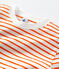 T-shirt marinière in cotone Donna bianco MARSHMALLOW/ CAROTTE