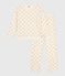 Pigiama in cotone con stampa a cuori dorati donna MILK/ DORE
