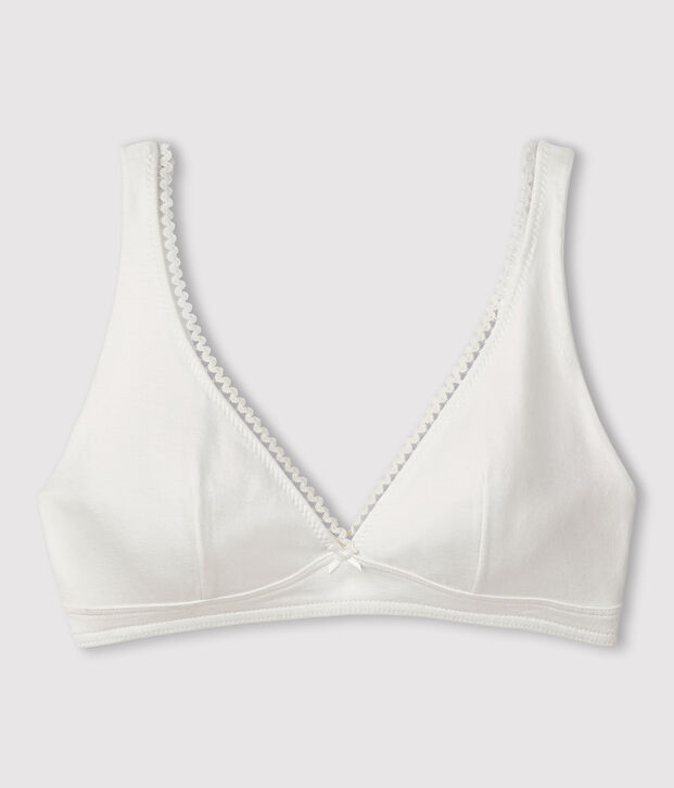Reggiseno in cotone stretch Donna bianco