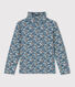 Lupetto in cotone a fiori bambina