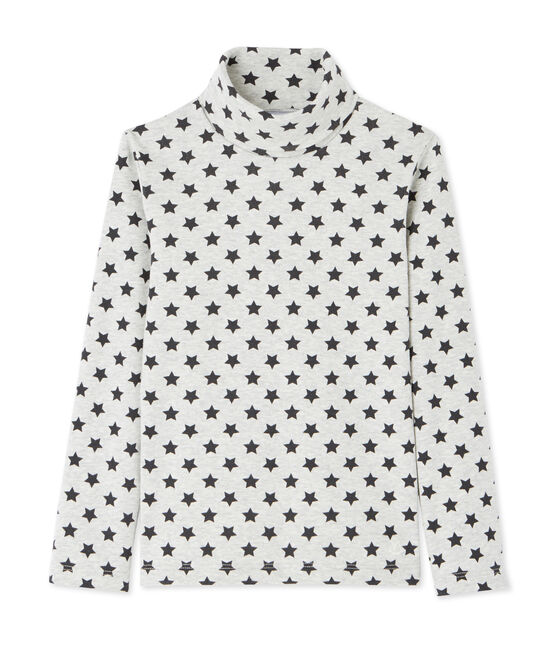 Dolcevita per bambino con stampa a stelle grigio BELUGA/grigio MAKI