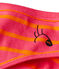 Culotte donna rigata in costina originale 1x1 rosa GEISHA/arancione FEU