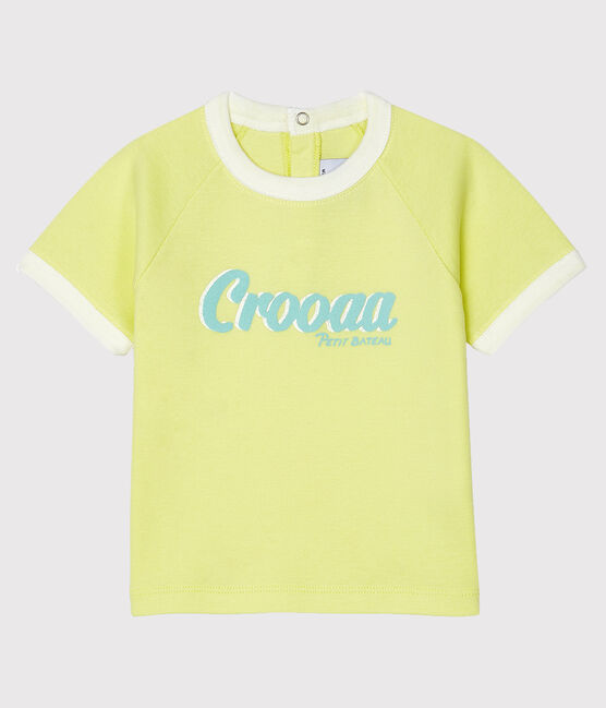 T-shirt maniche corte bebè maschio giallo SUNNY