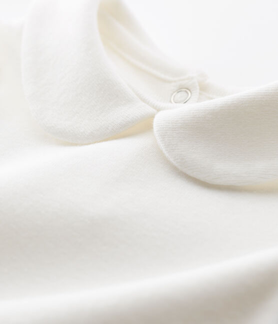 Body con colletto Claudine bebé femmina bianco MARSHMALLOW