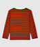 T-shirt bambino a maniche lunghe in cotone blu SMOKING/ CAROTTE