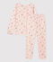 Pigiama bambina snugfit fantasia principesse in cotone rosa FLEUR/bianco MULTICO