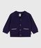Cardigan in cotone tinta unita neonato blu SOIR