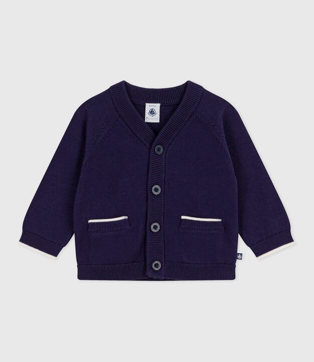 Cardigan per neonato in cotone tinta unita con bottoni SOIR