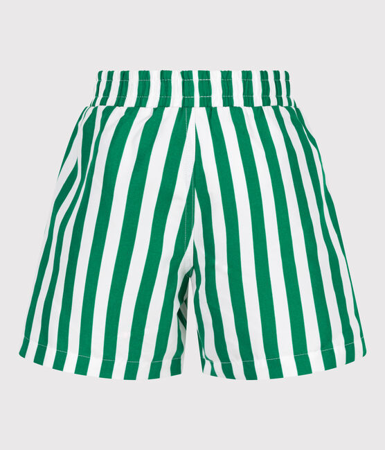 Shorts da mare a righe bambino verde MARSHMALLOW/ JARDIN