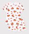 Pigiama corto in cotone con pompiere stampato bambino bianco/multicolore