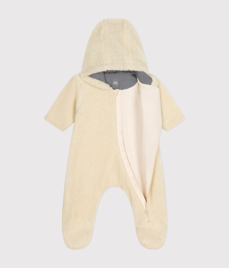 Tutina in sherpa neonato ecru