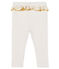 Leggings da bebè femmina con balze bianco MARSHMALLOW/giallo OR