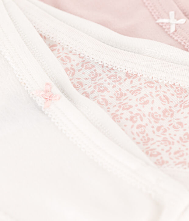 Confezione da 3 slip vita alta in cotone bambino multicolore