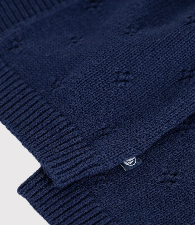 Cardigan in maglia di misto lana e cotone tinta unita neonato SOIR