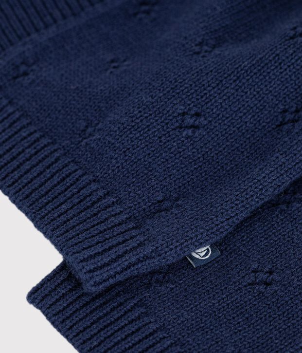 Cardigan in maglia di misto lana e cotone tinta unita neonato SOIR