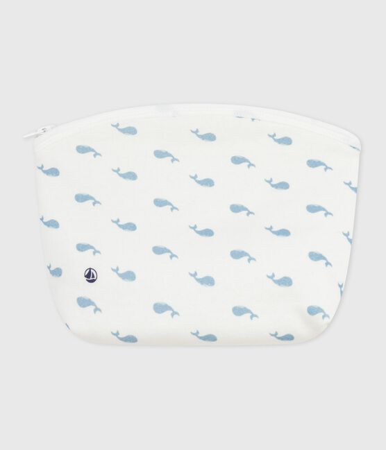 Pochette in cotone con stampa Parigi neonato bianco MARSHMALLOW/bianco MULTICO