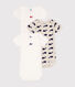Confezione da 3 body manica corta in cotone con balene