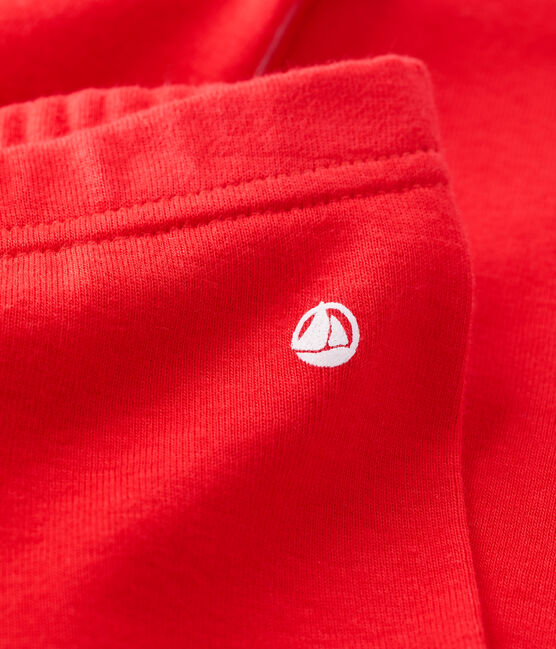 Leggins per bebè in cotone biologico rosso PEPS