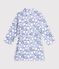 Vestaglia in pile con stampa bambino blu/multicolore