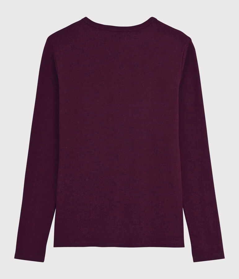 T-shirt iconica scollo a V donna rosso