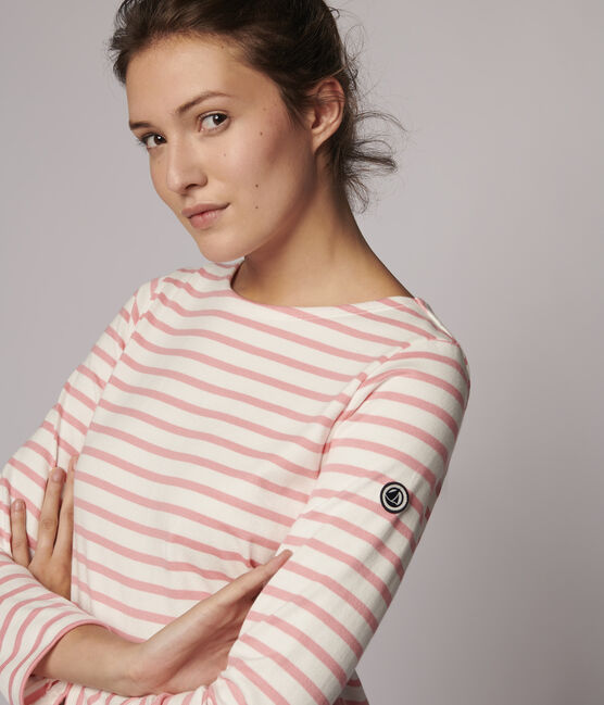Marinière iconica Donna bianco MARSHMALLOW/rosa GRETEL