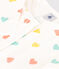 Pigiama per bambini molto aderente in cotone stampato bianco MARSHMALLOW/bianco MULTICO