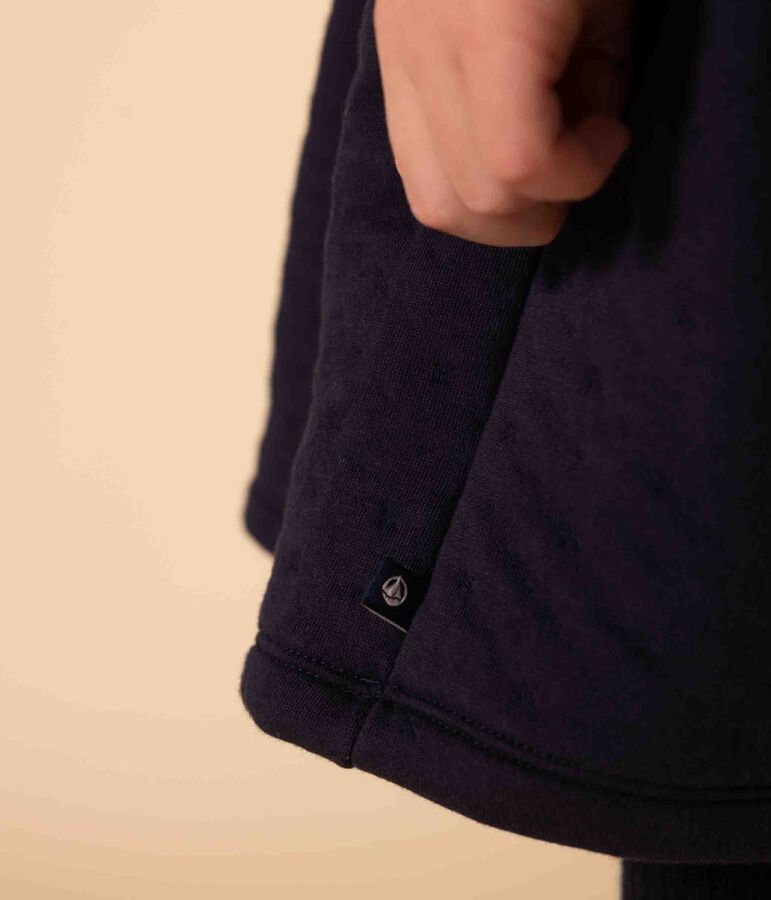 Abiti maniche lunghe tinta unita bambina blu