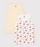 Set di canotte in cotone con stampa pompiere bambino multicolore