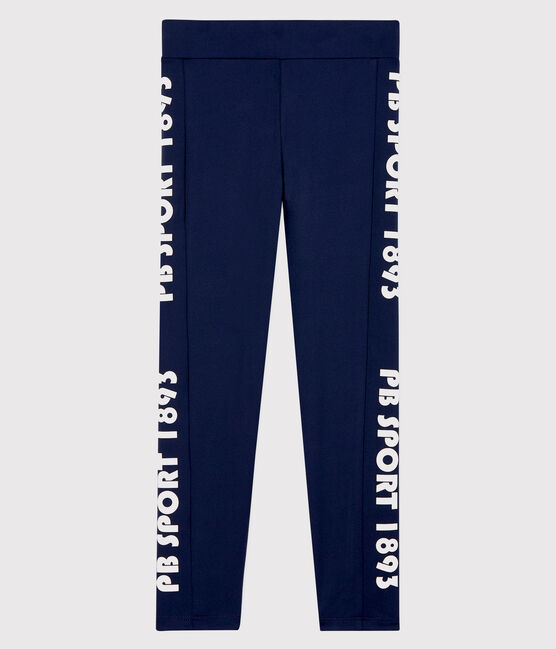 Legging sportivi bambina blu SMOKING