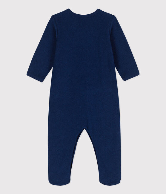Tutina pigiama in spugna bouclette per neonati blu MEDIEVAL