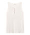 Canottiera donna in lino cangiante bianco MARSHMALLOW/rosa COPPER